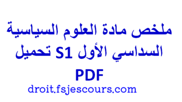 مدخل لدراسة العلوم السياسية s1